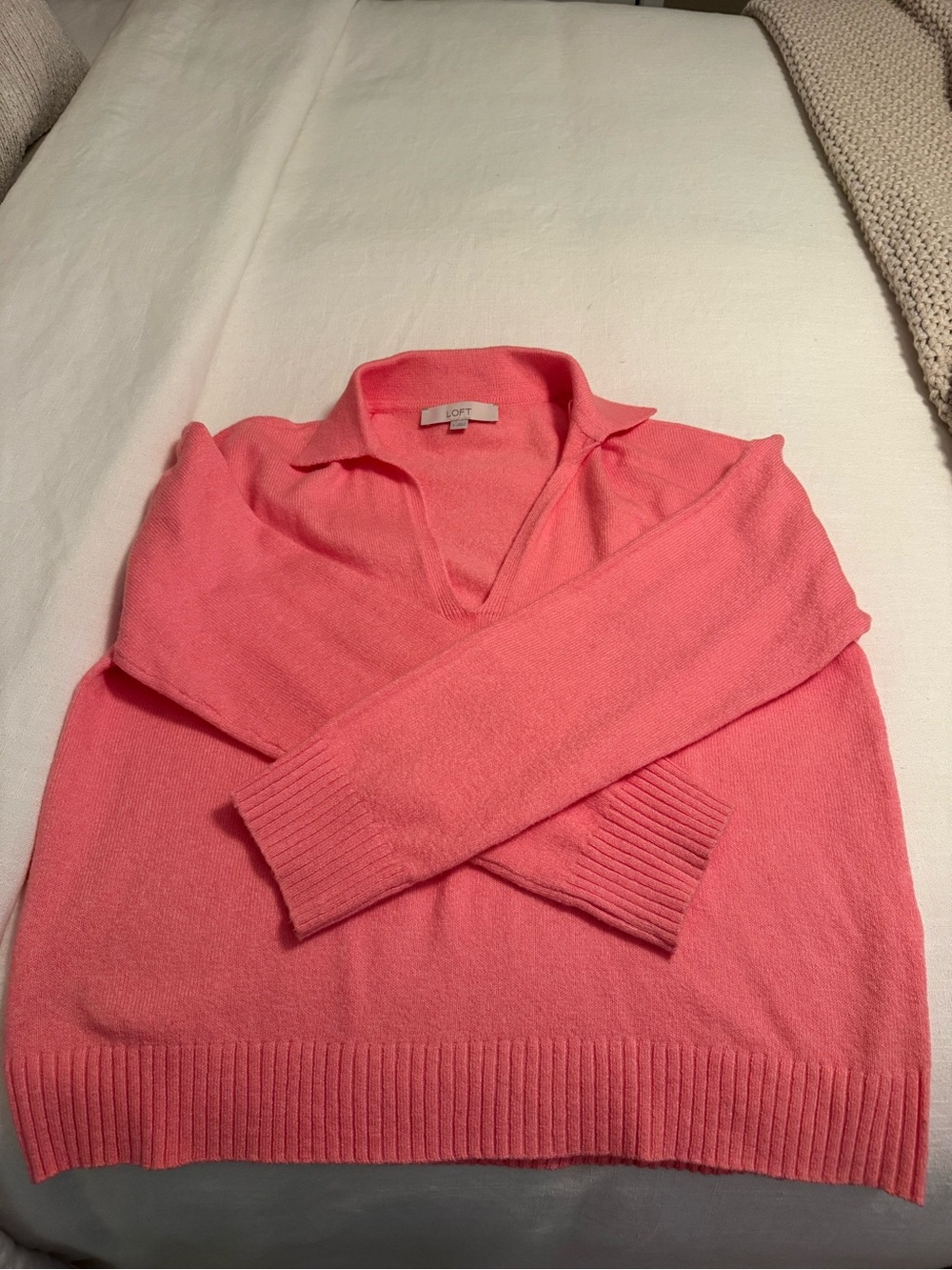 LOFT pink sweater